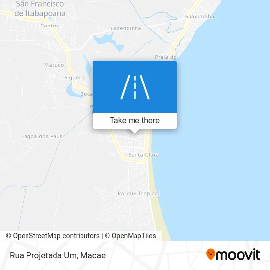 Rua Projetada Um map