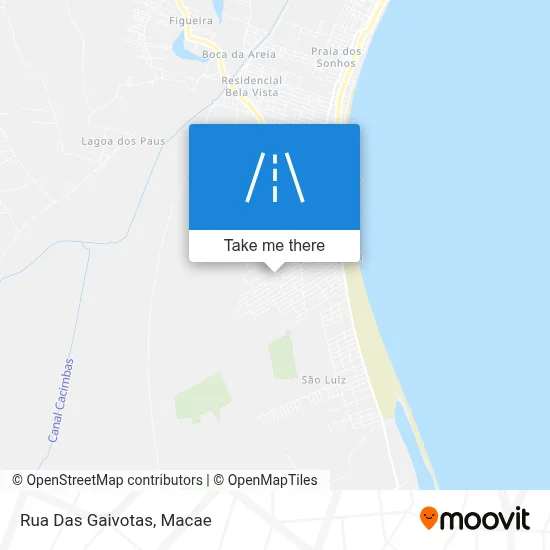Rua Das Gaivotas map