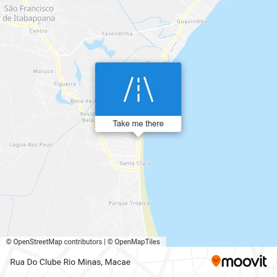Rua Do Clube Rio Minas map