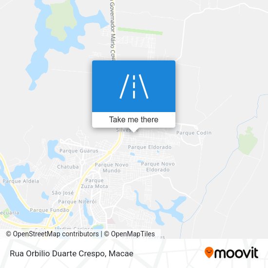Rua Orbilio Duarte Crespo map