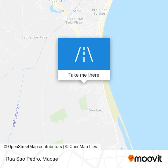 Rua Sao Pedro map