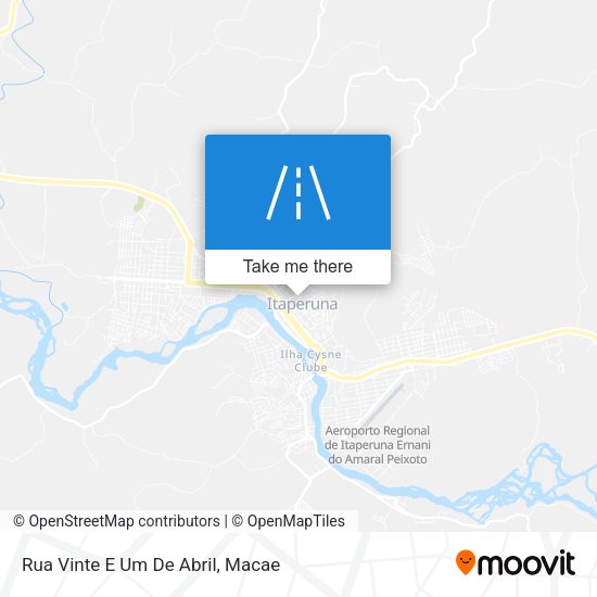 Rua Vinte E Um De Abril map