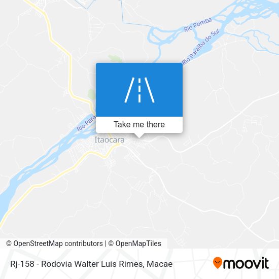 Rj-158 - Rodovia Walter Luis Rimes map