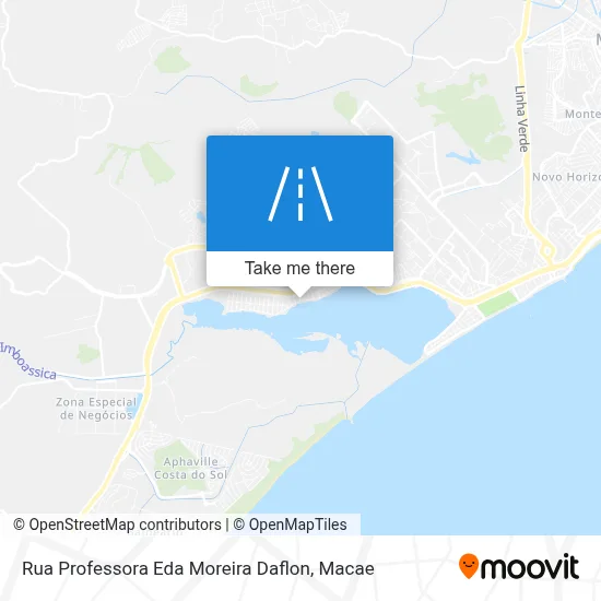 Rua Professora Eda Moreira Daflon map