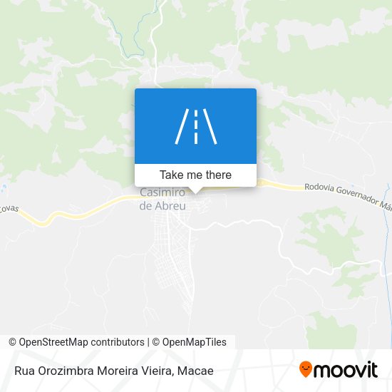 Rua Orozimbra Moreira Vieira map