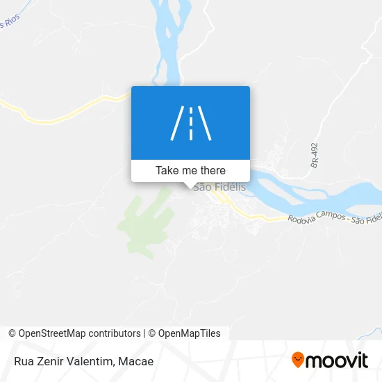 Rua Zenir Valentim map