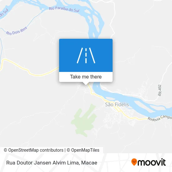 Rua Doutor Jansen Alvim Lima map