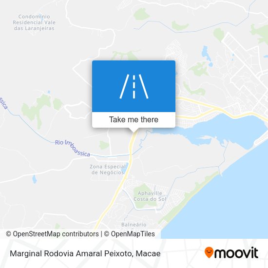 Marginal Rodovia Amaral Peixoto map
