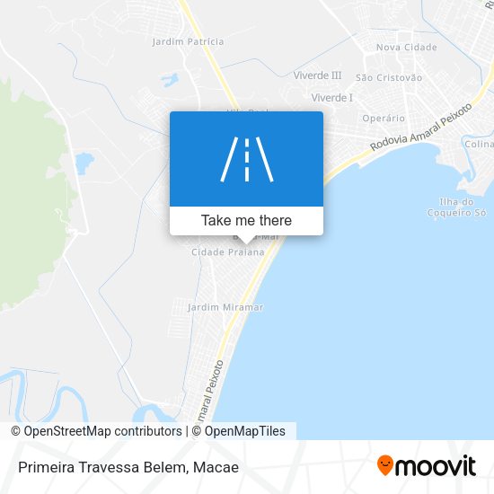 Primeira Travessa Belem map