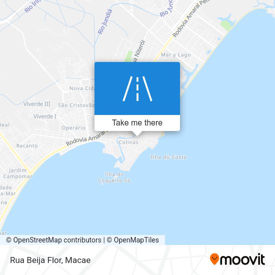 Rua Beija Flor map
