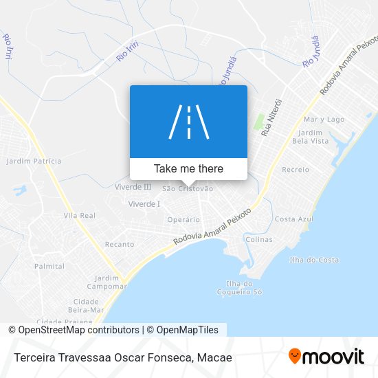 Terceira Travessaa Oscar Fonseca map