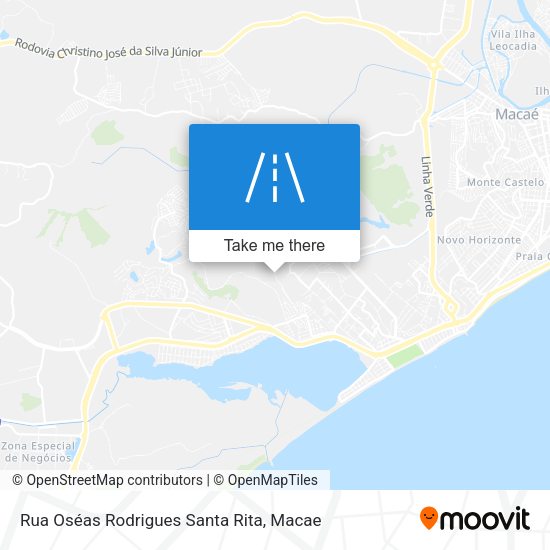 Rua Oséas Rodrigues Santa Rita map