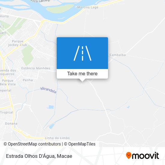 Estrada Olhos D'Água map