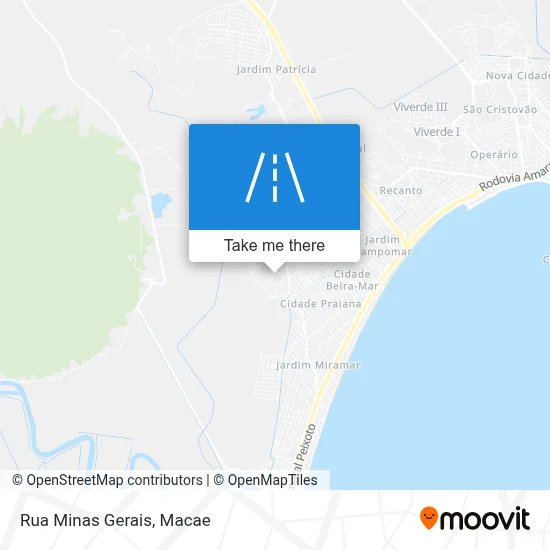Rua Minas Gerais map