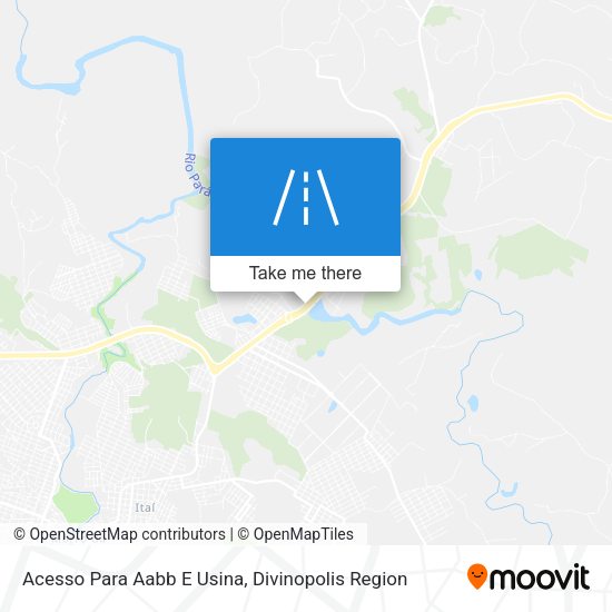 Acesso Para Aabb E Usina map