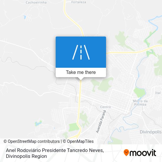 Anel Rodoviário Presidente Tancredo Neves map