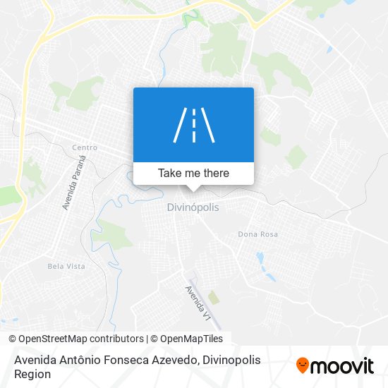 Avenida Antônio Fonseca Azevedo map