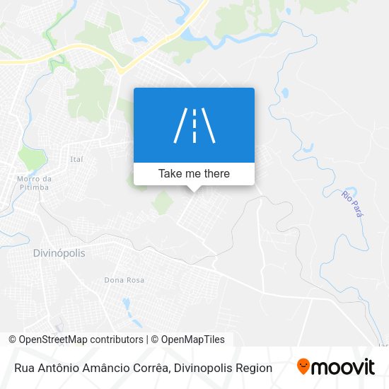 Rua Antônio Amâncio Corrêa map