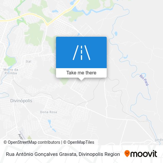 Rua Antônio Gonçalves Gravata map