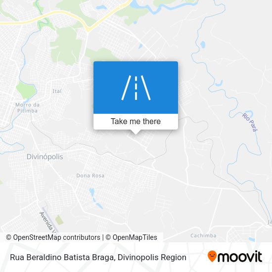 Rua Beraldino Batista Braga map