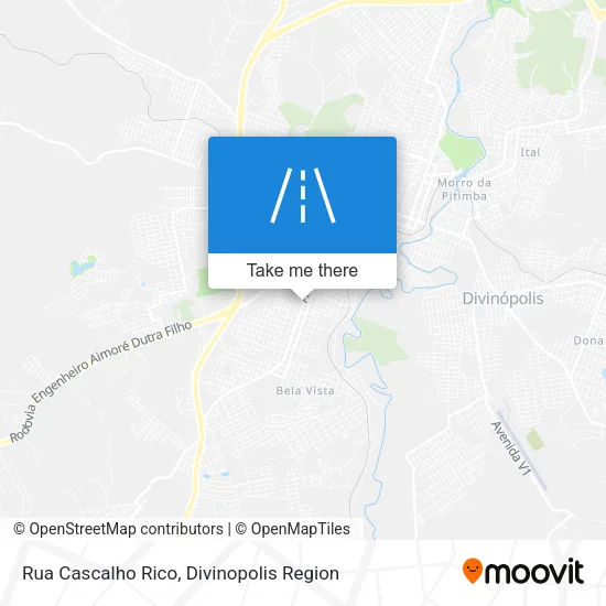 Rua Cascalho Rico map