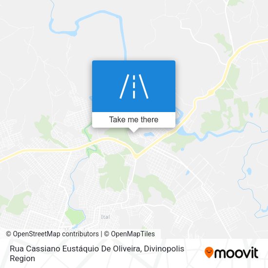 Rua Cassiano Eustáquio De Oliveira map