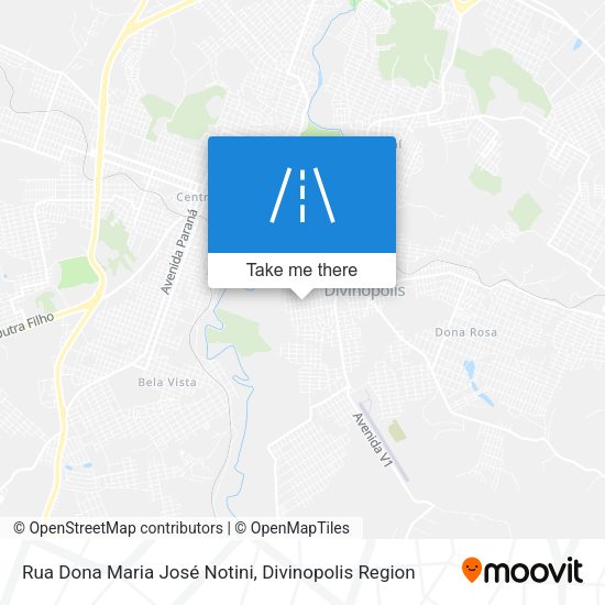 Rua Dona Maria José Notini map