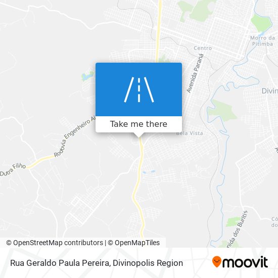 Mapa Rua Geraldo Paula Pereira