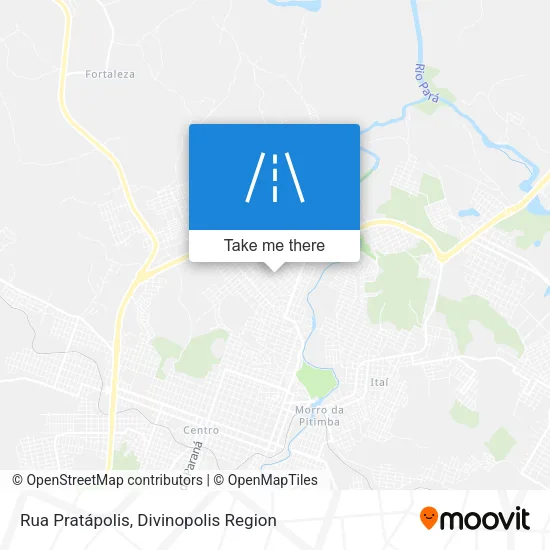 Rua Pratápolis map