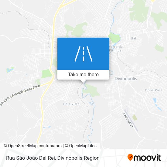 Rua São João Del Rei map
