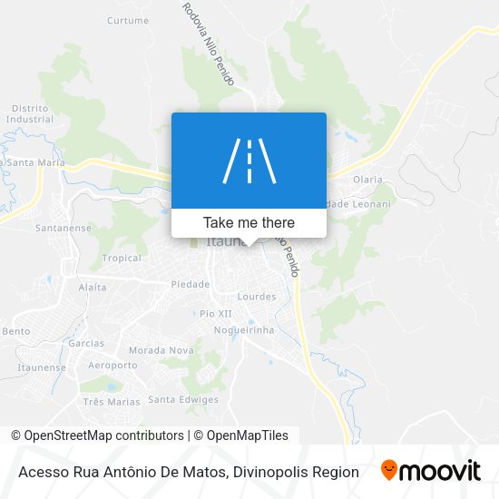 Acesso Rua Antônio De Matos map