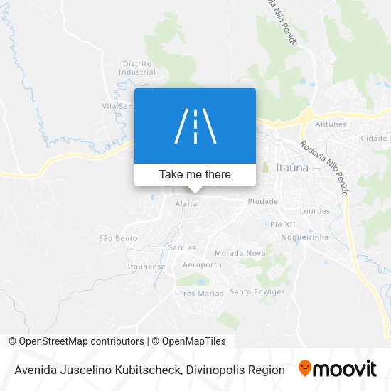 Avenida Juscelino Kubitscheck map