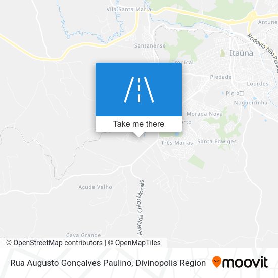 Rua Augusto Gonçalves Paulino map