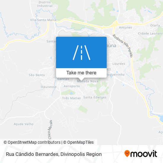 Rua Cândido Bernardes map