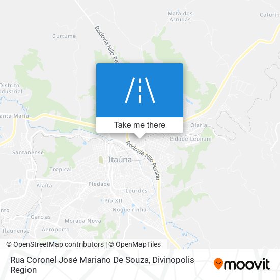 Mapa Rua Coronel José Mariano De Souza