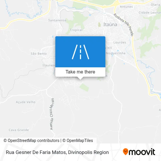 Rua Gesner De Faria Matos map