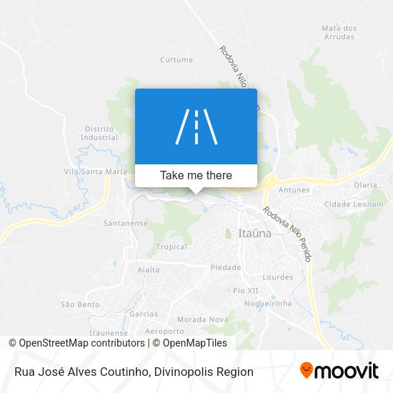 Rua José Alves Coutinho map