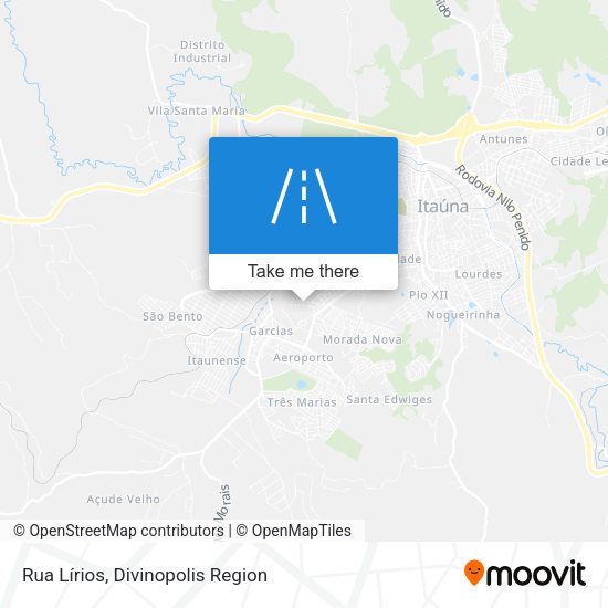 Rua Lírios map
