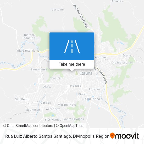 Rua Luiz Alberto Santos Santiago map