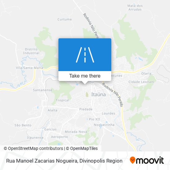 Mapa Rua Manoel Zacarias Nogueira