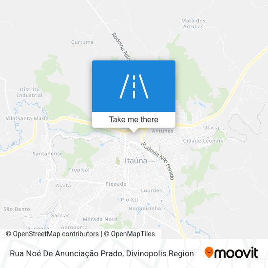 Rua Noé De Anunciação Prado map