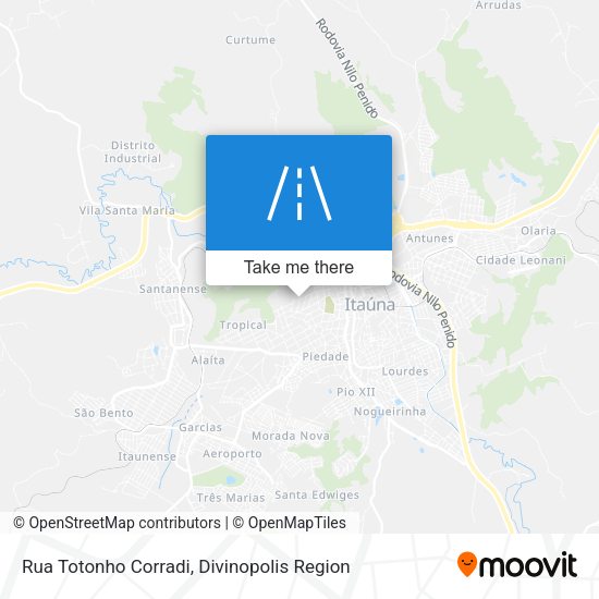Rua Totonho Corradi map