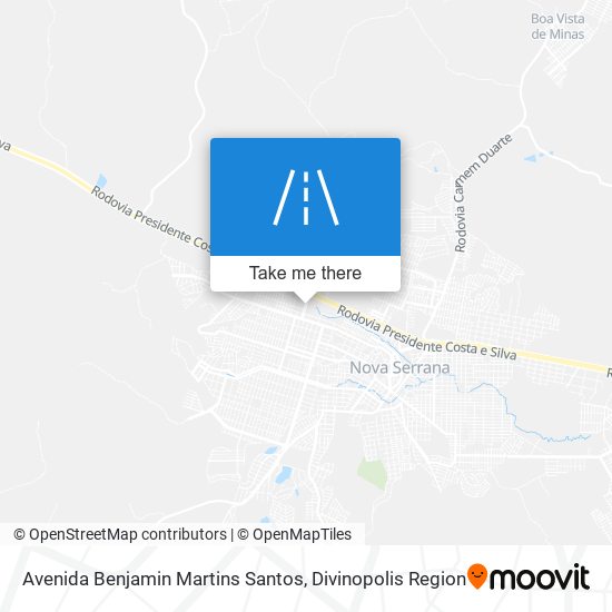 Mapa Avenida Benjamin Martins Santos