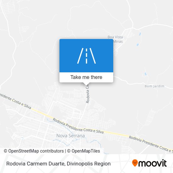 Rodovia Carmem Duarte map