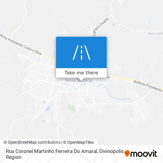 Mapa Rua Coronel Martinho Ferreira Do Amaral