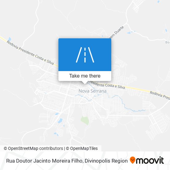 Rua Doutor Jacinto Moreira Filho map