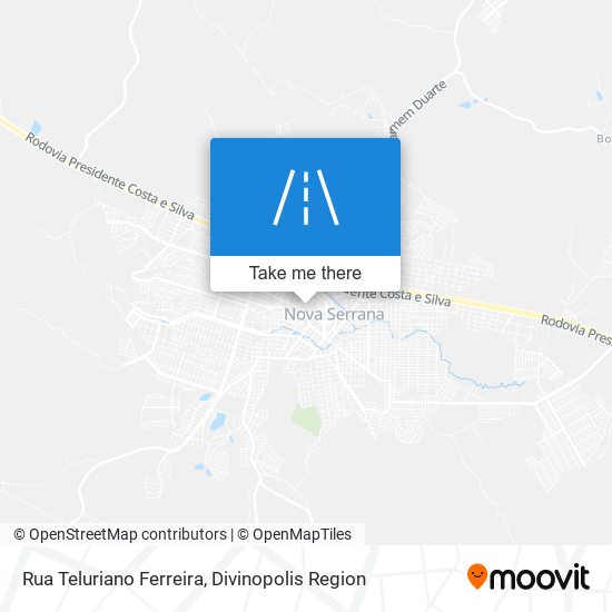 Mapa Rua Teluriano Ferreira