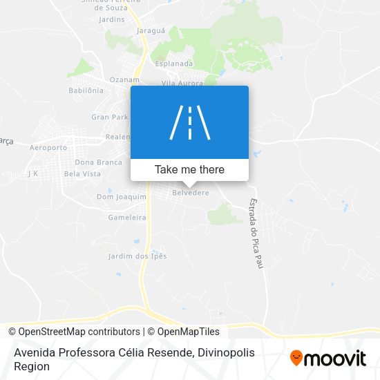 Avenida Professora Célia Resende map