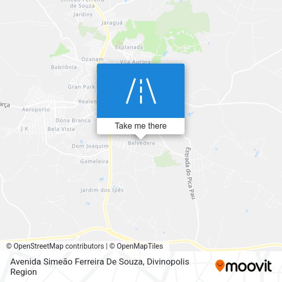 Avenida Simeão Ferreira De Souza map