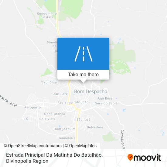 Estrada Principal Da Matinha Do Batalhão map